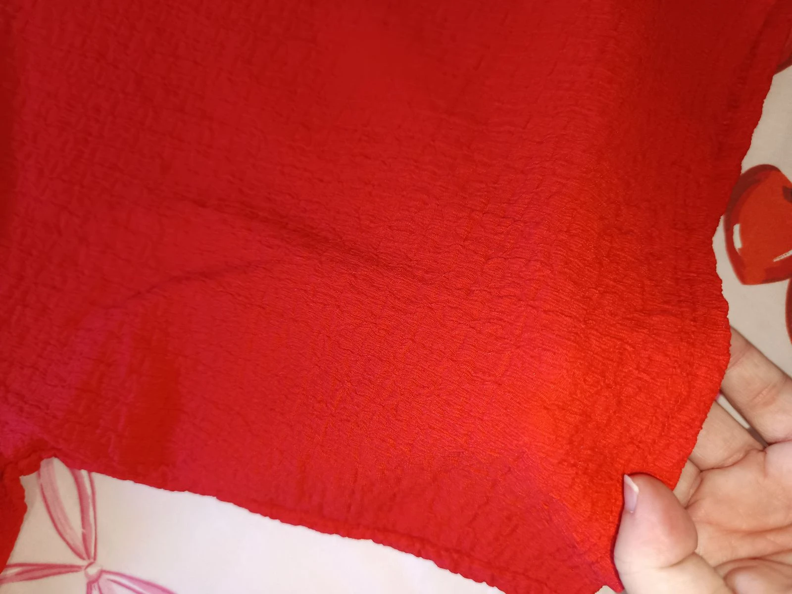 Top crop vermelho texturizado - Barni Saeni (Novo com etiqueta) - Made in Italy – photo 2